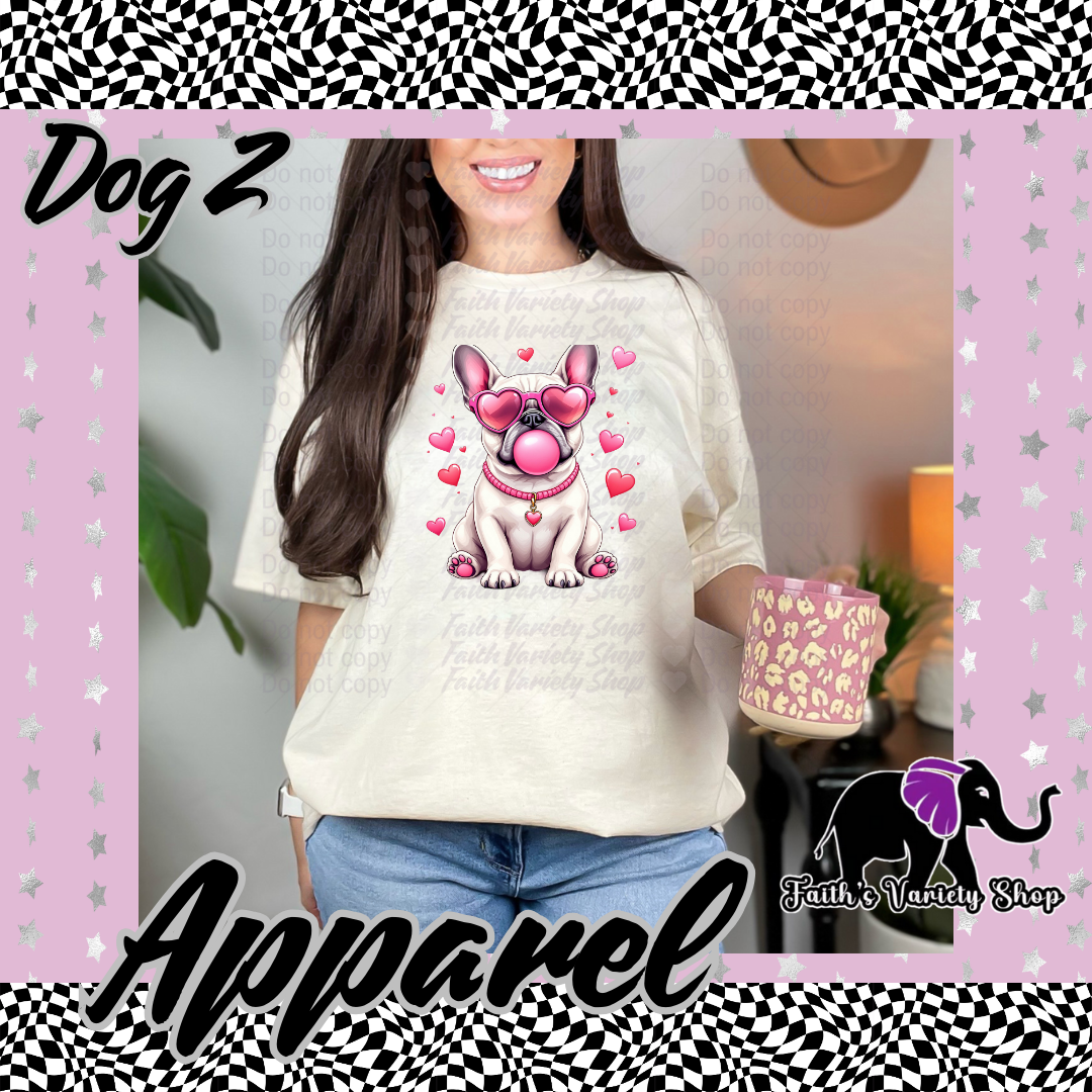 Bubble Gum Dogs With Heart