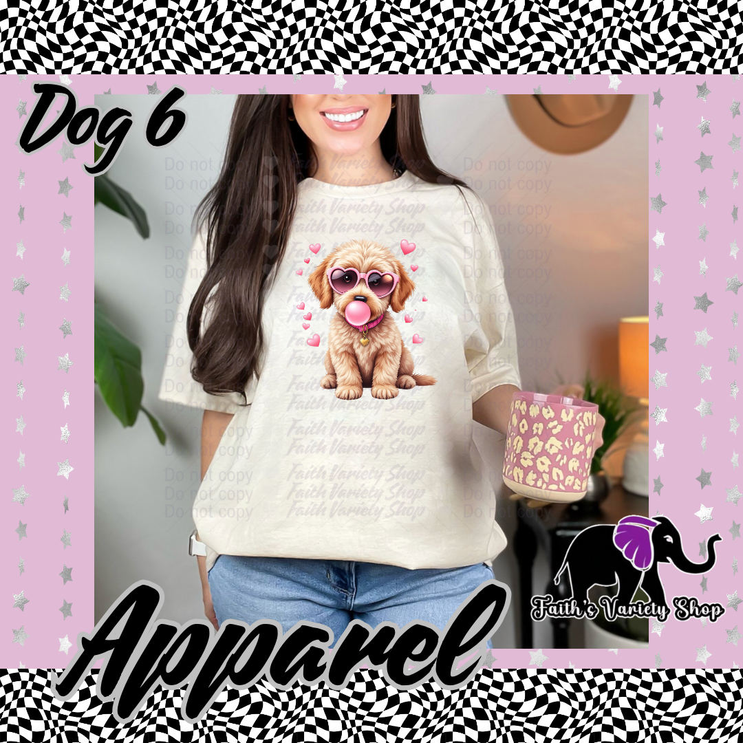 Bubble Gum Dogs With Heart