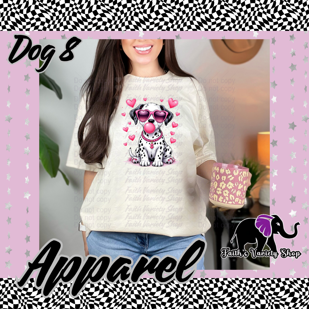 Bubble Gum Dogs With Heart