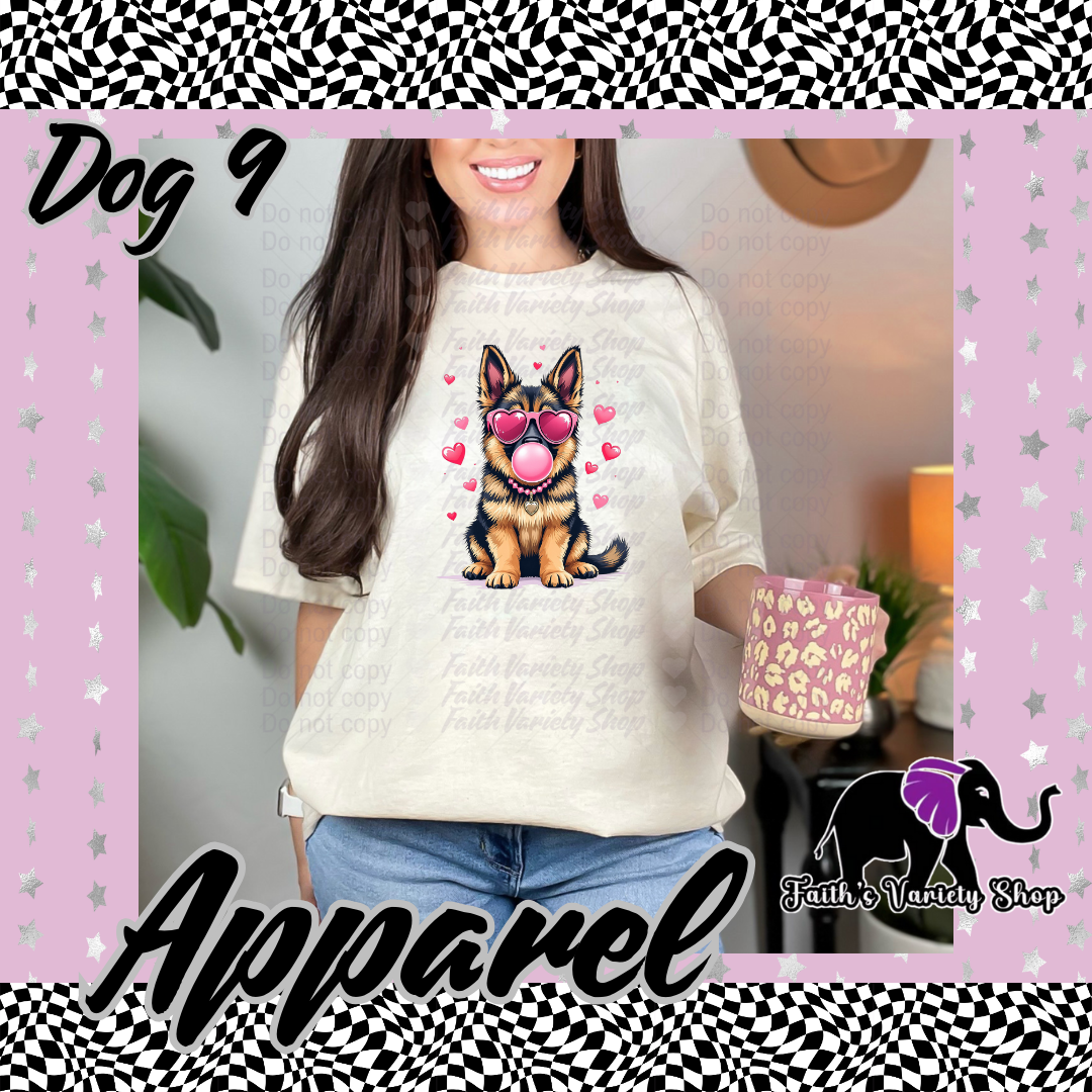 Bubble Gum Dogs With Heart