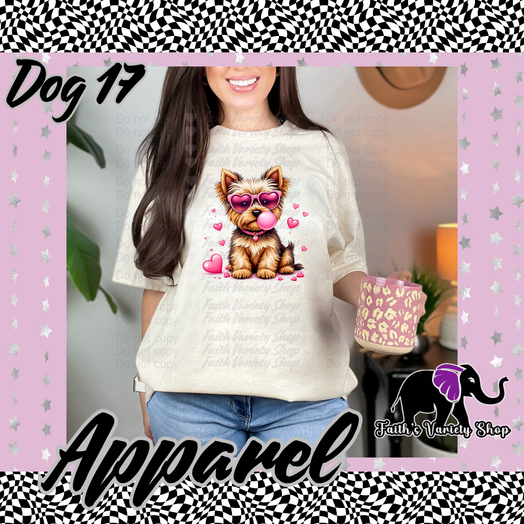 Bubble Gum Dogs With Heart