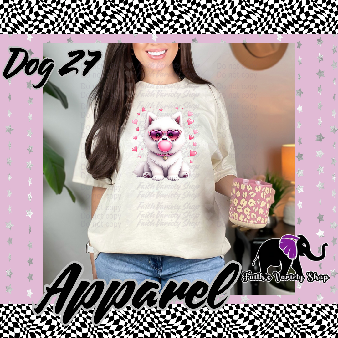 Bubble Gum Dogs With Heart