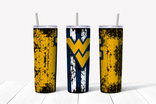 West Virgina Distressed Drinkware