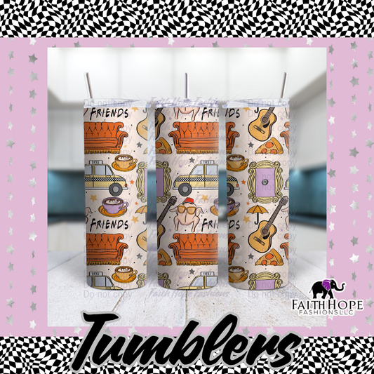 White Friendsgiving 20oz Tumbler