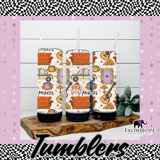 White Friendsgiving Bluetooth Speaker Tumbler