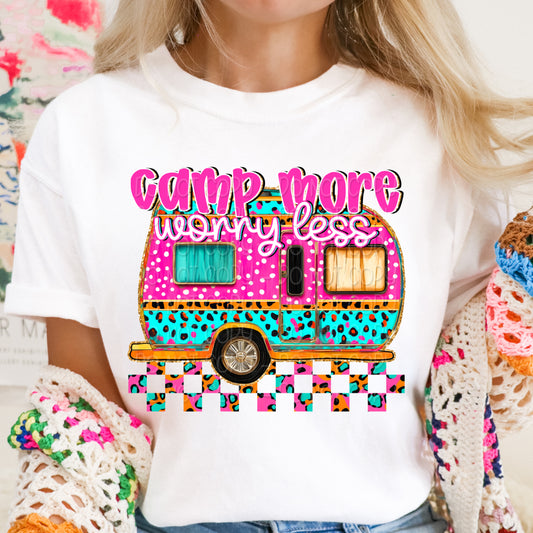 Camp More Worry Less T-shirt