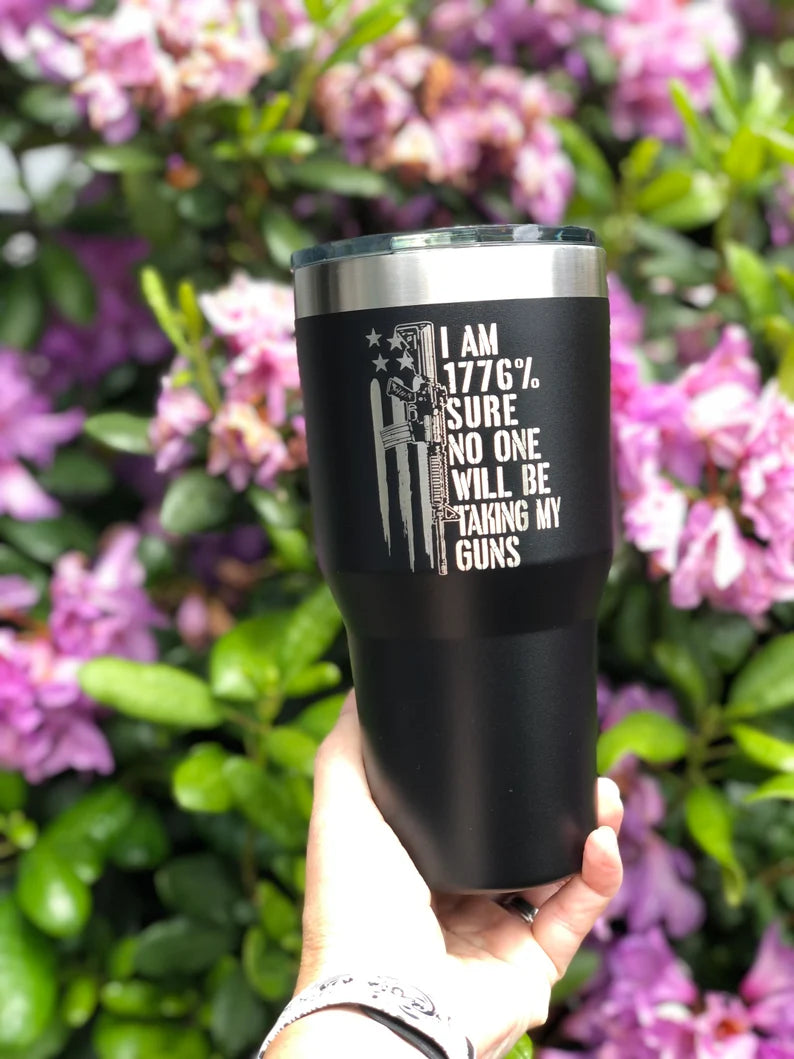 Laser Engraved 30oz I am 1776%