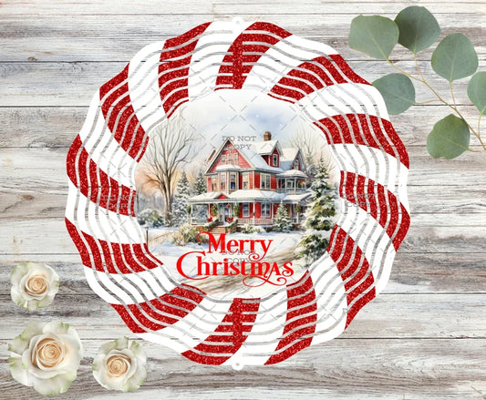Merry Christmas Wind Spinner