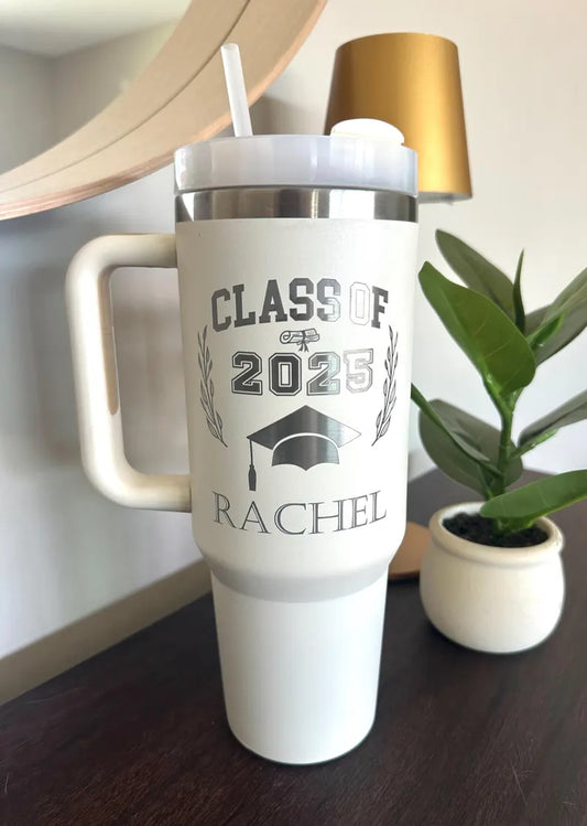 Class of 2025 40oz Laser engraved tumbler