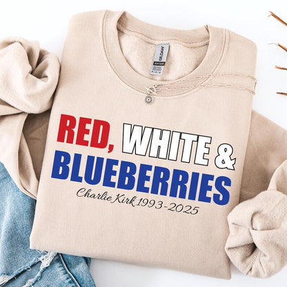 Red  White Blueberries Sweatshirt