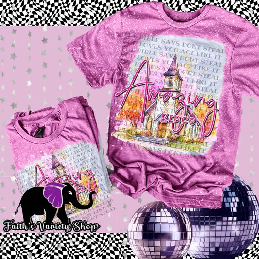 Amazing Grace Bleached Shirt