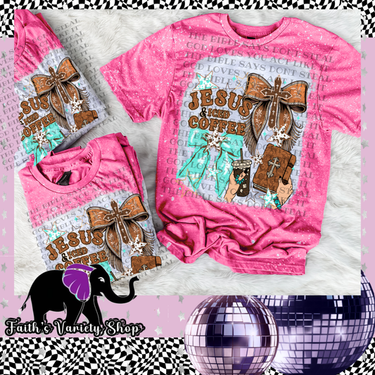 Jesus and Coffee Bleached Shirt