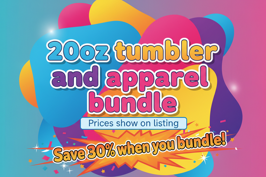 Custom Apparel and Tumbler Bundle