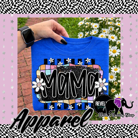 Retro Floral Mama Apparel